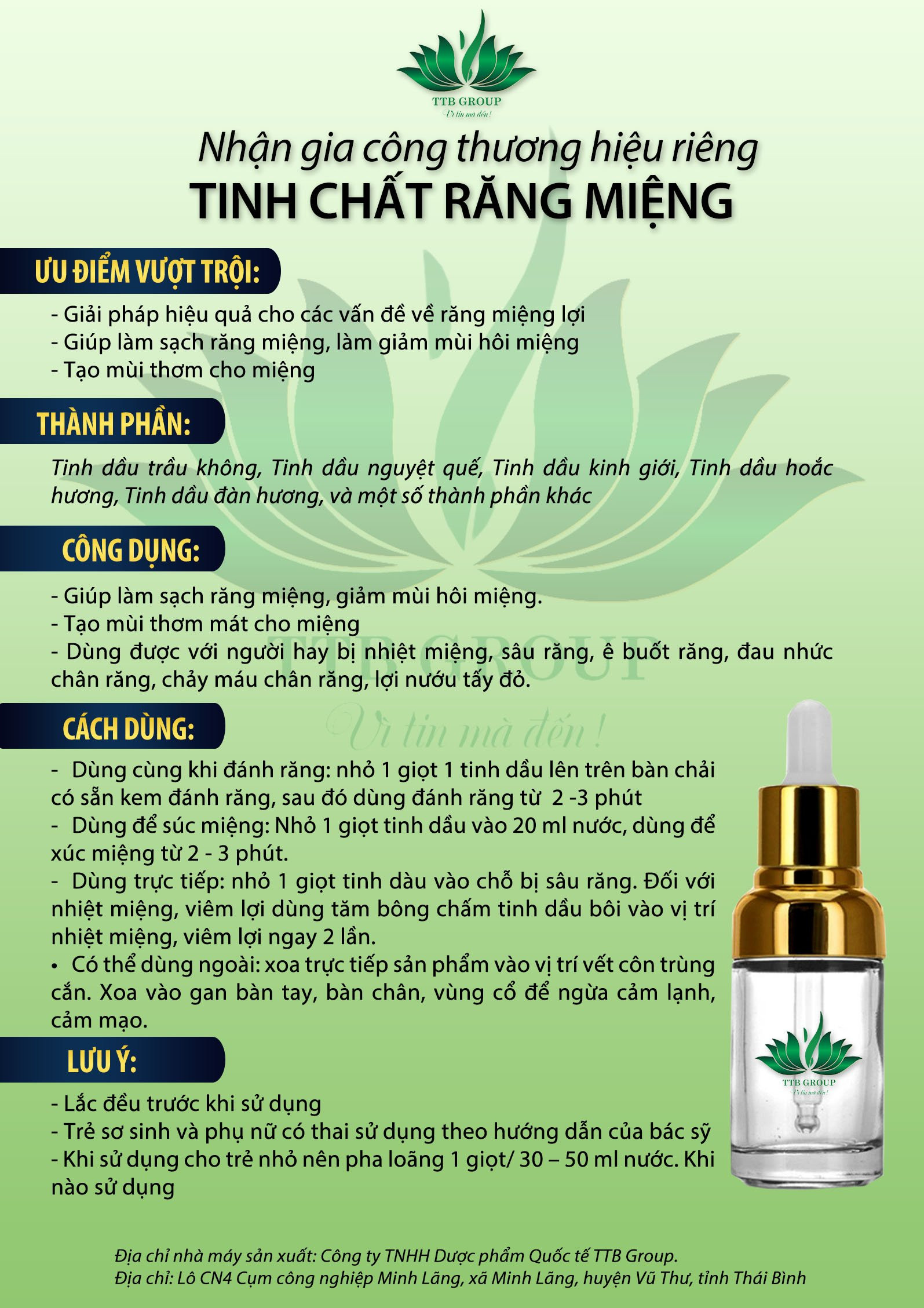 Tinh Chất Răng Miệng
